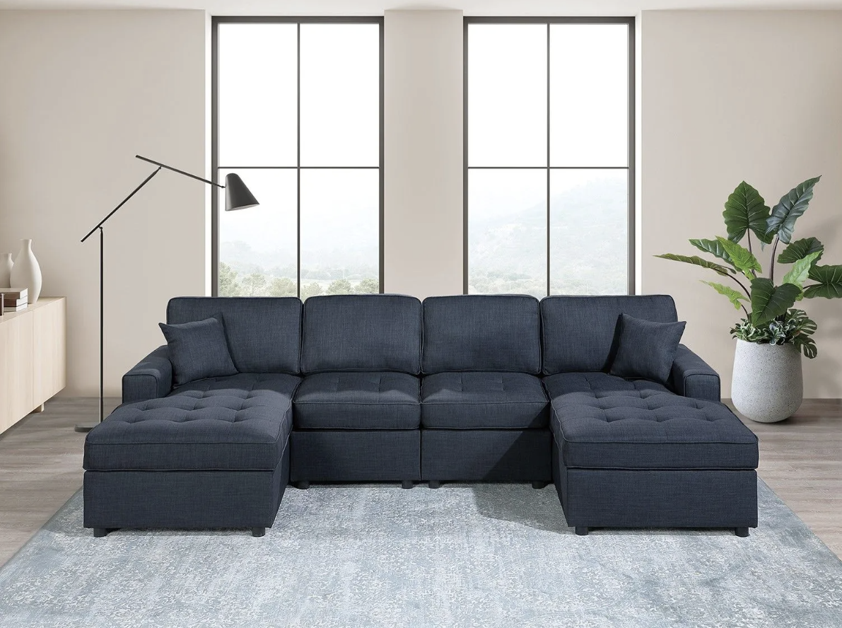 Double Chaise Sectional Sofa