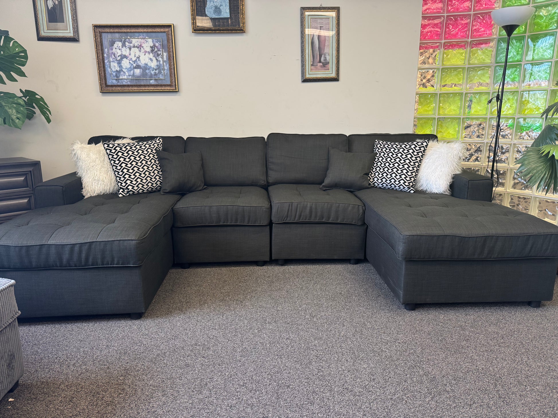Double Chaise Sectional Sofa