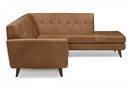 Switch Hughes Leather Sectional with Bumper 3 image