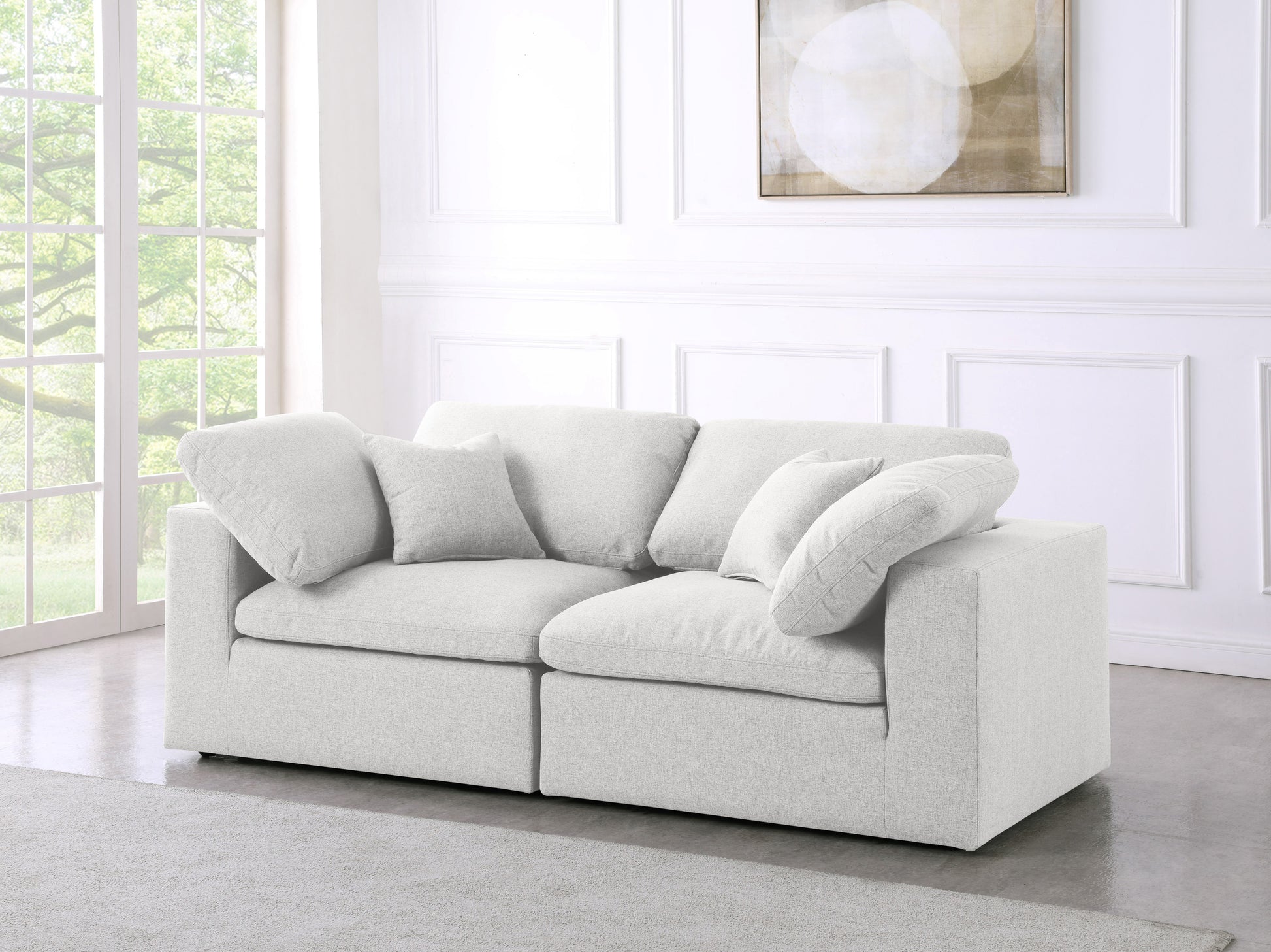 Meridian Serene Linen Cloud 2 pc