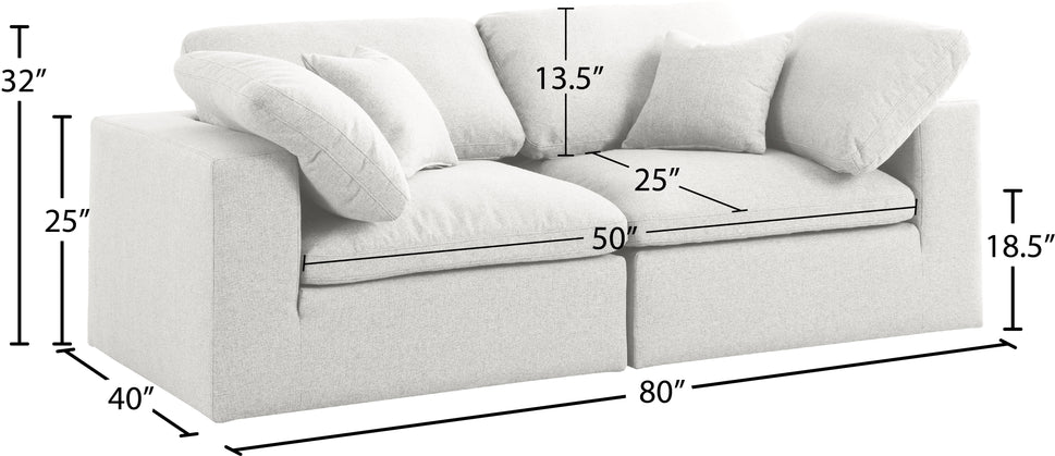 Meridian Serene Linen Cloud 2 pc