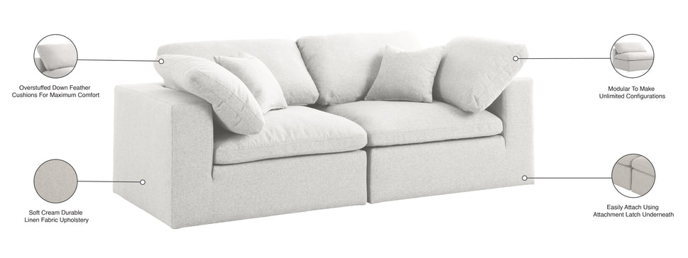 Meridian Serene Linen Cloud 2 pc