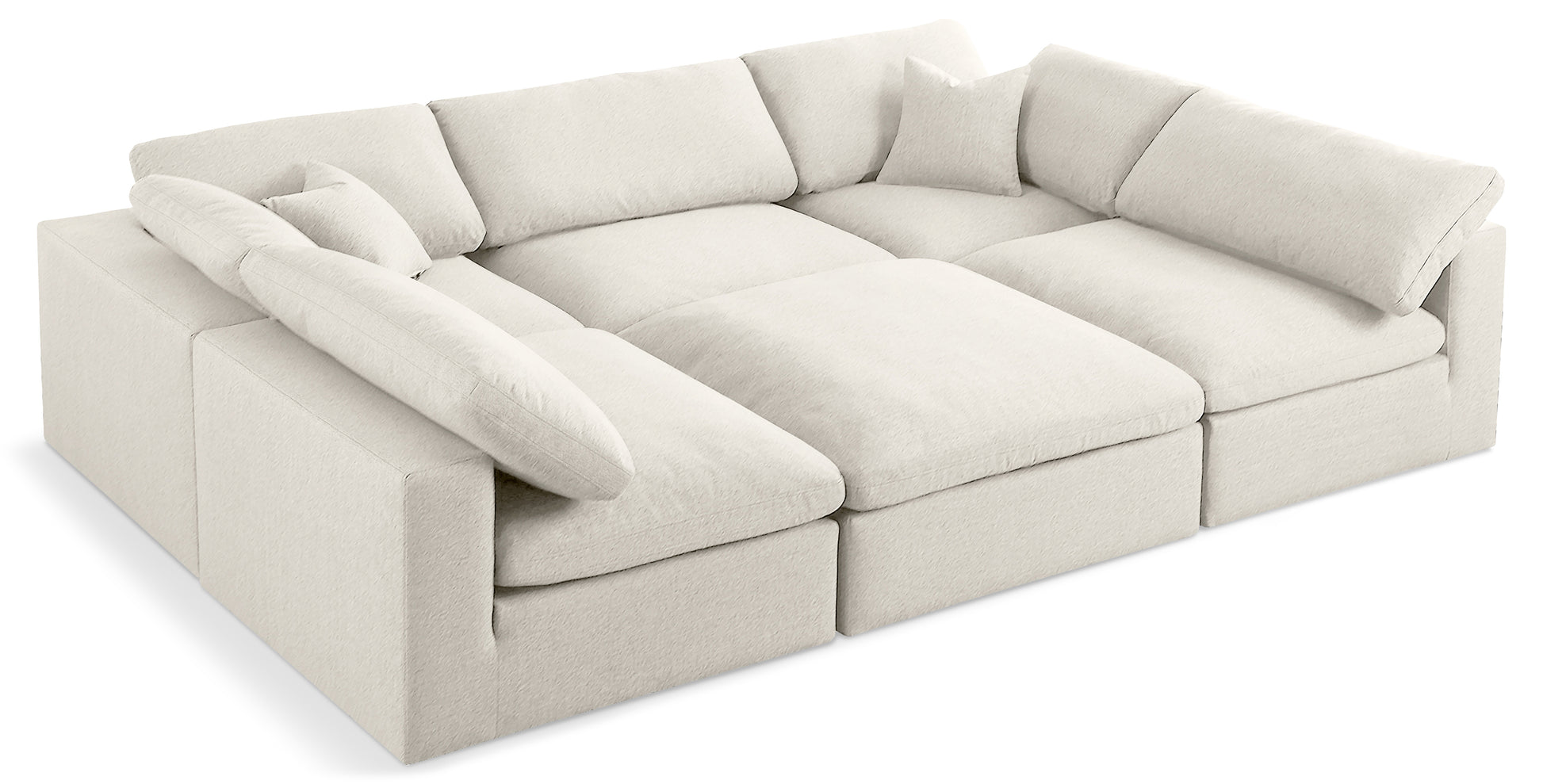 Meridian Serene Linen Cloud 6 pc bed