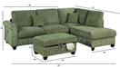 Switch Corduroy 3-Piece Sectional Sofa w ottoman 3 image