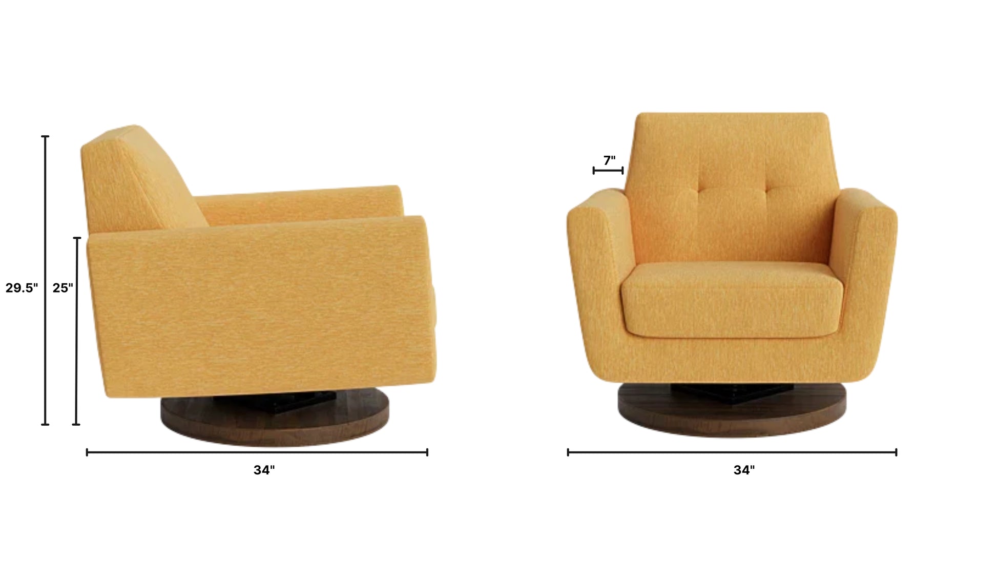 Hughes Swivel Chair